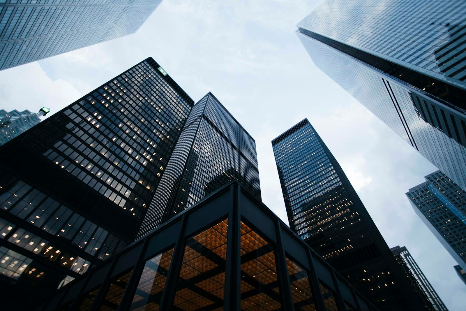 Modern corporate office towers